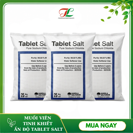 Muối viên tinh khiết Ấn Độ Tablet Salt